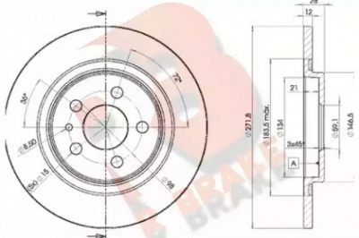 R BRAKE 78rbd24679 -  Тормозной диск